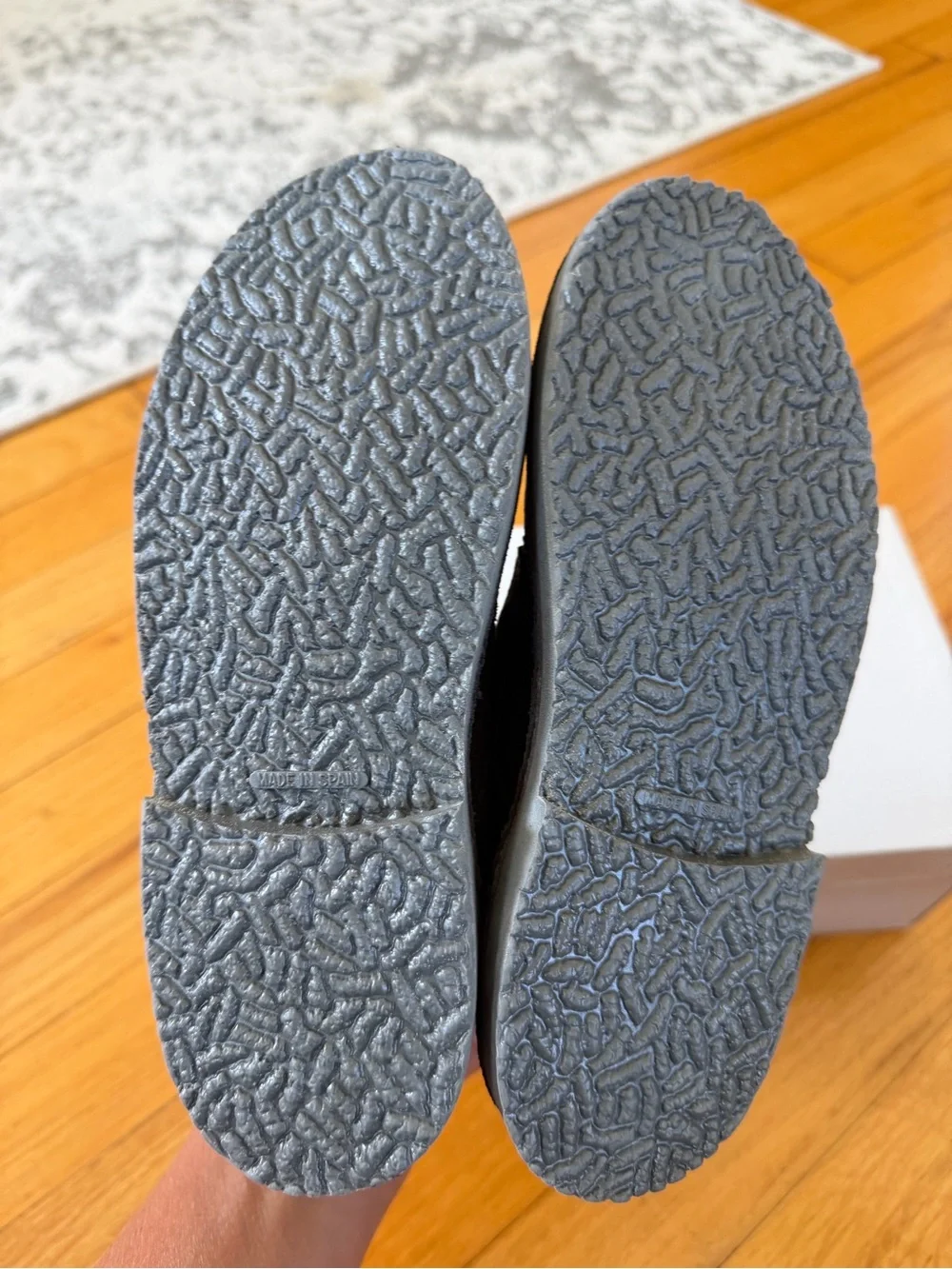 Children's Suede Wingtip Dress Shoes in Grey